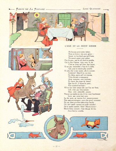 De Ezel en de Kleine Hond, uit de 